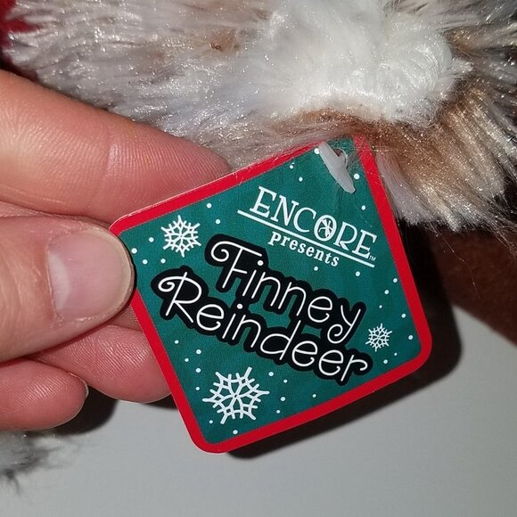 Finney Reindeer Plush Encore 15" Stuffed Animal Toy Christmas Decor w/TAG - Picture 10 of 12